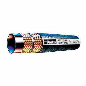 PARKER Hydraulic Hose 1/2 I.D. 400 ft L Black, 55WF25