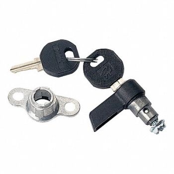 HOFFMAN Knob Latch Wing Die Cast Black Type 12, 32FE99