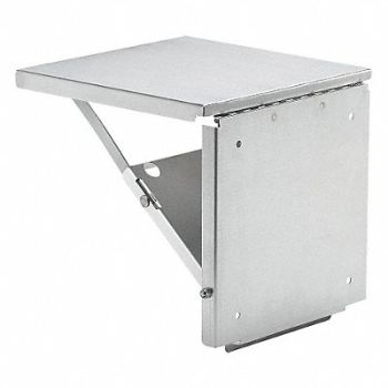 HOFFMAN Folding Shelf SS 18in.Hx18in.Lx1in.W, 32FF10