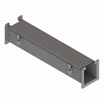 HOFFMAN Lay-In Wireway 2 ft 4inWx4inH Steel, 32FL70