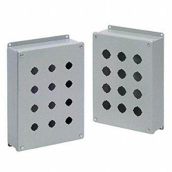 HOFFMAN Pushbutton Enclosure 14.75 in H 6 Holes, 32FR29