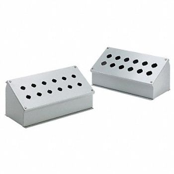 HOFFMAN Pushbutton Enclosure 4.88 in D Steel, 32FR07