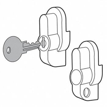 HOFFMAN Padlock Kit Handle Stainless Steel, 32FT88
