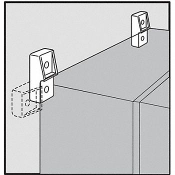 HOFFMAN Foot Kit Mounting Fiberglass, 32FT89