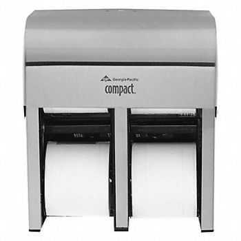 GEORGIA-PACIFIC Toilet Paper Dispenser (4) Rolls SS, 32GV89