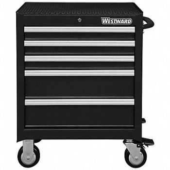WESTWARD Rolling Tool Cabinet Black Heavy Duty, 32H895