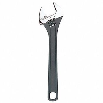 CHANNELLOCK Adj. Wrench Steel Black Phosphate 8, 32H939