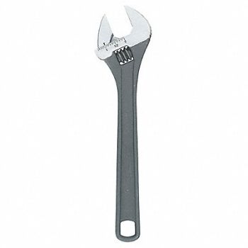 CHANNELLOCK Adj. Wrench Steel Black Phosphate 12, 32H941