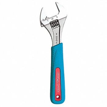 CHANNELLOCK Adj. Wrench Steel Chrome 8, 32H945