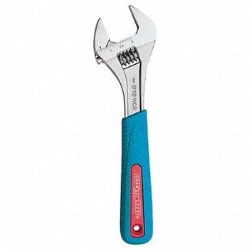 CHANNELLOCK Adj. Wrench Steel Chrome 10, 32H946