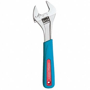 CHANNELLOCK Adj. Wrench Steel Chrome 12, 32H947