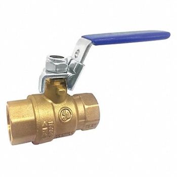 GRAINGER APPROVED Brass Ball Valve Inline FNPT 1 in, 32H973