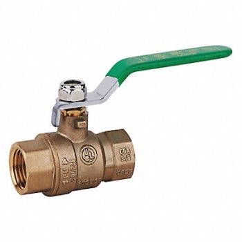 GRAINGER APPROVED Ball Valve Low-Lead Brass 2 in FNPT, 32J002