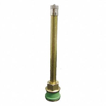 HALTEC Tire Valve Stdrd Bore 3-3/4in Brass PK10, 32HF04