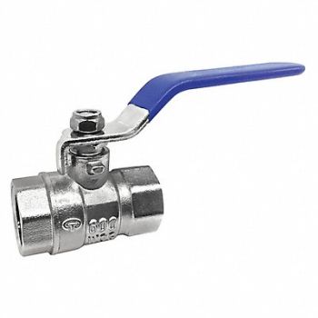 GRAINGER APPROVED NP Brass Ball Valve FNPT 1, 32J042