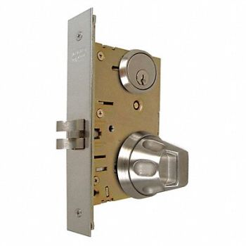 LIFE SAVER Knob Lockset Mechanical Mortise Grd. 1, 32J467