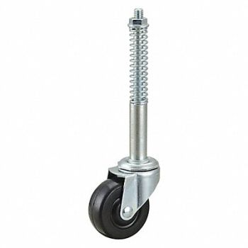 GRAINGER APPROVED Extend-Stem Threaded Caster for Ladders, 32J906