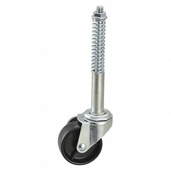 GRAINGER APPROVED Extend-Stem Threaded Caster for Ladders, 32J912