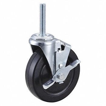 GRAINGER APPROVED NSF-Listed Sanitary Threaded Stem Caster, 32J928