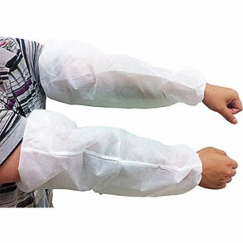 CONDOR Disposable Sleeve White 18 PK100, 32KF54