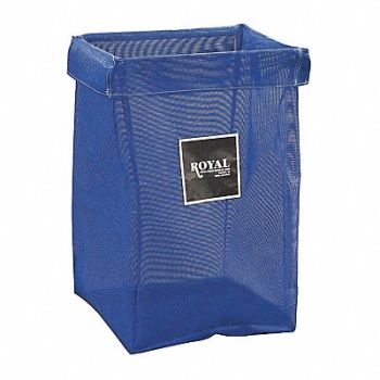 ROYAL BASKET TRUCKS X-Frame Bag 6 Bushel Blue Mesh, 32KW45
