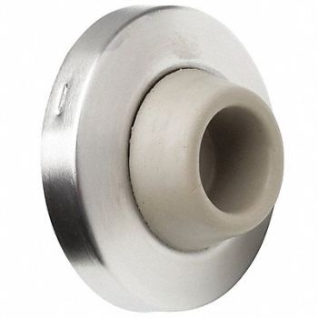 IVES Door Stop Silver 1InLx2-1/2InHx2-1/2InW, 32MD04