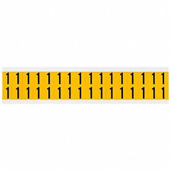 BRADY Number Label 1 3/4in.Hx9/16in.W Vinyl, 32ME06