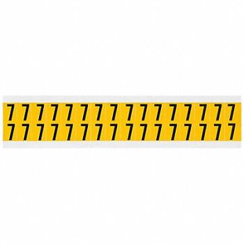 BRADY Number Label 7 3/4in.Hx9/16in.W Vinyl, 32ME12