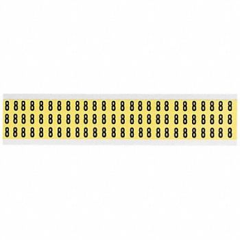 BRADY Number Label 9 3/4in.Hx9/16in.W Vinyl, 32ME14