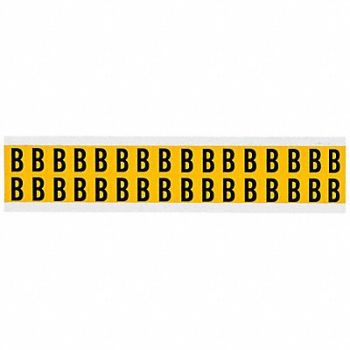 BRADY Letter Label B 3/4in.Hx9/16in.W Vinyl, 32ME16