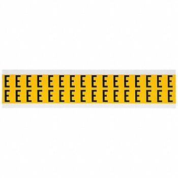 BRADY Letter Label E 3/4in.Hx9/16in.W Vinyl, 32ME20