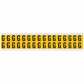 BRADY Letter Label G 3/4in.Hx9/16in.W Vinyl, 32ME22