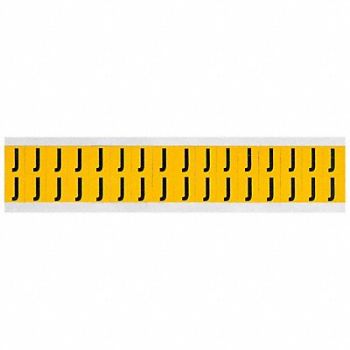 BRADY Letter Label J 3/4in.Hx9/16in.W Vinyl, 32ME25