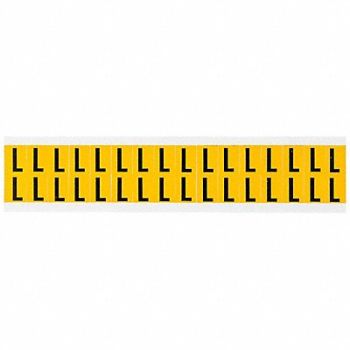 BRADY Letter Label L 3/4in.Hx9/16in.W Vinyl, 32ME27