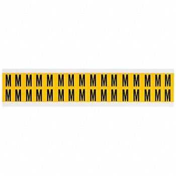 BRADY Letter Label M 3/4in.Hx9/16in.W Vinyl, 32ME29