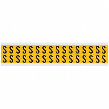 BRADY Letter Label S 3/4in.Hx9/16in.W Vinyl, 32ME34