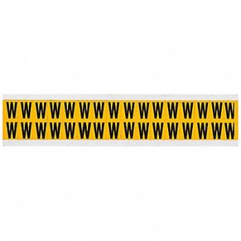 BRADY Letter Label W 3/4in.Hx9/16in.W Vinyl, 32ME38