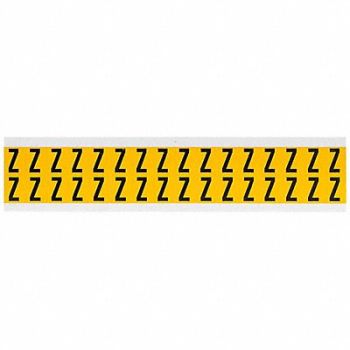 BRADY Letter Label Z 3/4in.Hx9/16in.W Vinyl, 32ME41