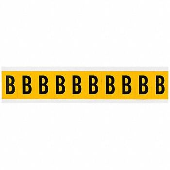 BRADY Letter Label B 1-1/2in.Hx7/8in.W, 32ME50