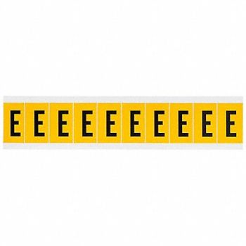 BRADY Letter Label E 1-1/2in.Hx7/8in.W, 32ME53