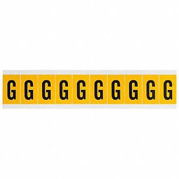 BRADY Letter Label G 1-1/2in.Hx7/8in.W, 32ME55
