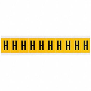 BRADY Letter Label H 1-1/2in.Hx7/8in.W, 32ME56