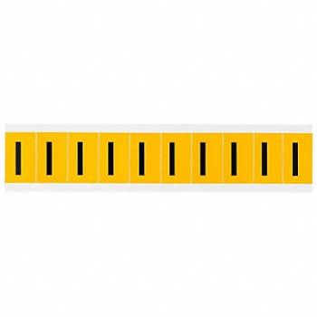 BRADY Letter Label I 1-1/2in.Hx7/8in.W, 32ME57