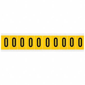 BRADY Letter Label O 1-1/2in.Hx7/8in.W, 32ME63