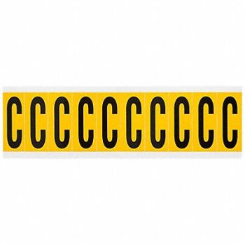 BRADY Letter Label C 2-1/4in.Hx7/8in.W, 32ME82