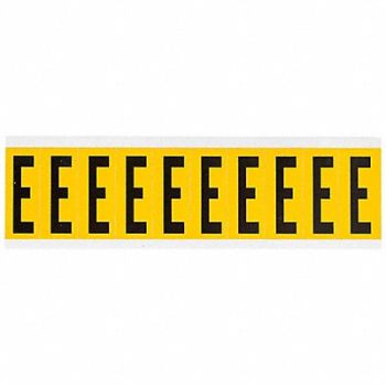 BRADY Letter Label E 2-1/4in.Hx7/8in.W Vinyl, 32ME84
