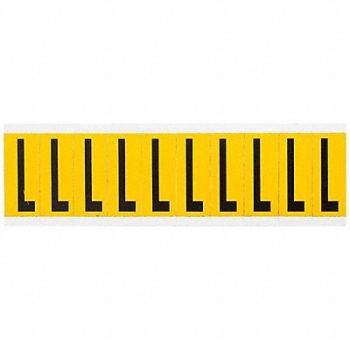 BRADY Letter Label L 2-1/4in.Hx7/8in.W Vinyl, 32ME89