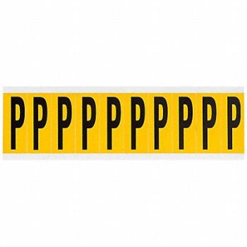 BRADY Letter Label P 2-1/4in.Hx7/8in.W, 32ME92