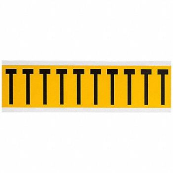 BRADY Letter Label T 2-1/4in.Hx7/8in.W Vinyl, 32ME96