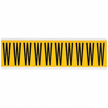 BRADY Letter Label W 2-1/4in.Hx7/8in.W Vinyl, 32ME99